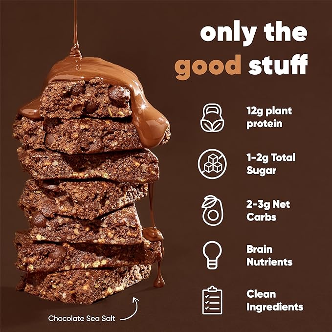 IQBAR Clean Plant Protein Bars - Fruit and Chocolate Lovers - 24 Count - Keto Vegan High Fiber Gluten and Dairy Free Low Sugar Snack - Brain and Body Nutrients for Focus Energy Meal Replacement