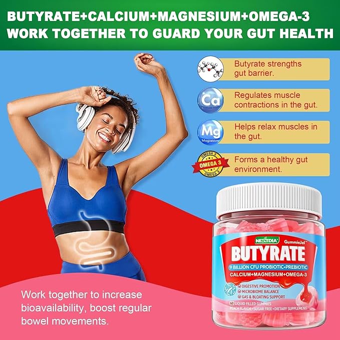 Butyrate TMG Supplements Gummies 4Pack