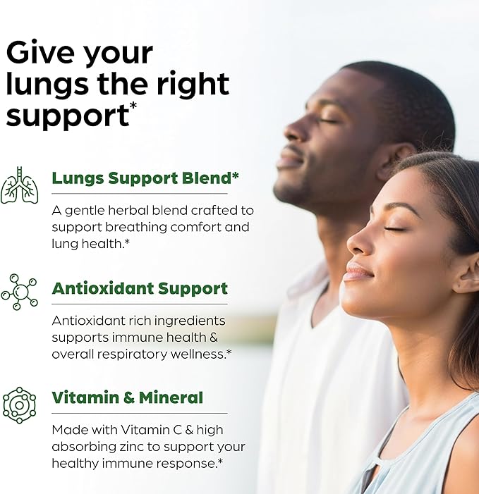 Sandhu's Mullein Capsules for Lungs with Quercetin | Mullein Leaf Extract Supplement for Immune Lung &amp Respiratory Health Support | for Men &amp Women | 60 Count (Pack of 1)
