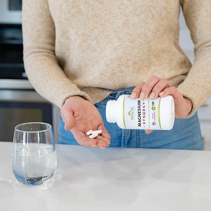 Magnesium Syn3rgy (Mag BisGlycinate Mag Malate Mag Taurate) - 180 Capsules