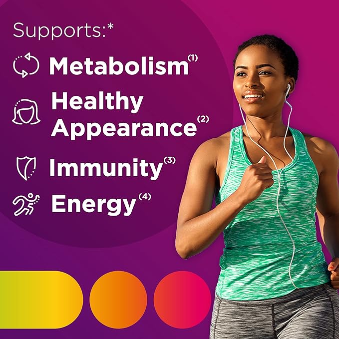 Centrum Multivitamin for Women Multivitamin/Multimineral Supplement with Iron Vitamin D3 B Vitamins and Antioxidant Vitamins C and E Tablet Gluten Free Non-GMO Ingredients - 250 Count