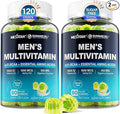 2 Pack Methylated Multivitamin for Men Gummies BCAA Amino Acids Zinc Biotin Vitamin A C E D3 K2 B Complex Calcium Magnesium Lycopene Digestive Enzymes - Energy Muscle Immune - Sugar Free Vegan