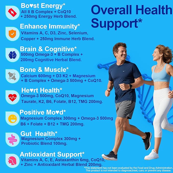Methylated Multivitamin for Women &amp Men Gummies w/ Omega-3 Calcium D3 K2 + Omega 3-6-7-9 Gummies Organic Sea Buckthorn Oil 1200MG &amp Flaxseed Oil 500MG Vegan Omega 7 Supplement w/Vitamin A