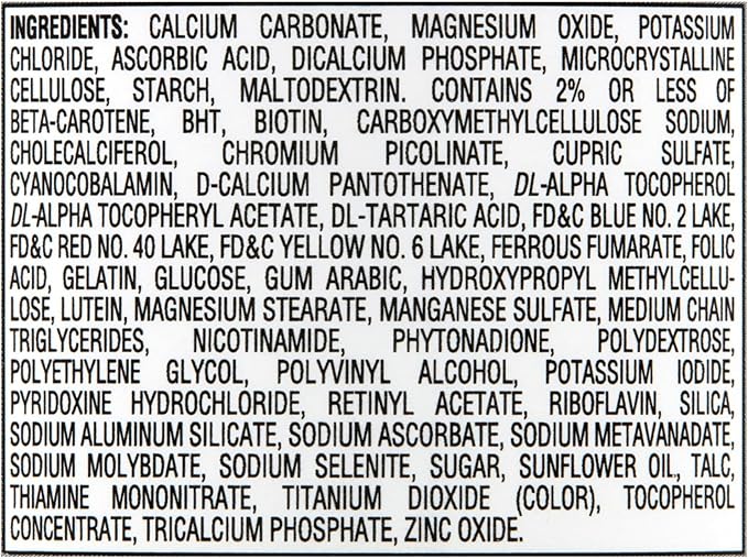 Equate Complete Multivitamin Tablets Women 50+ 100 Tablets - Set by Basket Goods