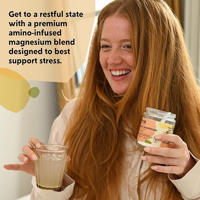 PYM Mood Support Magnesium Bundle – 30-Serving Jar + 10-Serving Stick Packs | Magnesium Glycinate L-Threonate &amp Malate | Vegan Non-GMO Made in USA