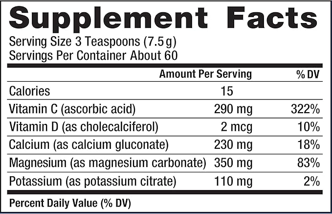 Natural Vitality Calm Magnesium Supplement Anti-Stress Drink Mix Powder Gluten Free Vegan &amp Non-GMO Watermelon 16 oz