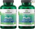 Swanson Multi Without Iron Daily Multivitamin for Adults Who Do Not Need Additional Iron - Complete Mineral and Vitamin Formula (120 Softgels 2 Pack)