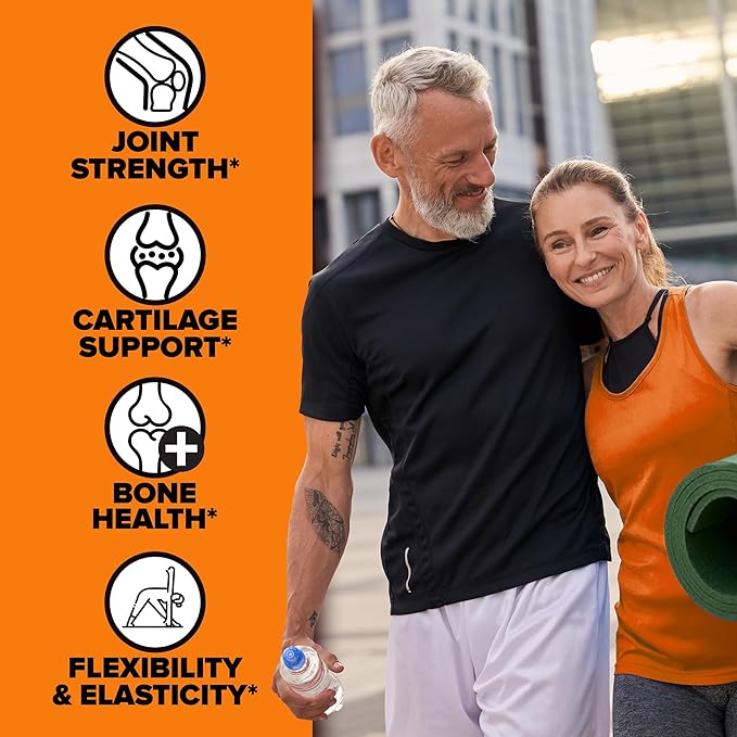Labrada Nutrition Elastijoint Orange FlavorGlucosamine Joint Support Supplement Powder for Men &amp Women Joint Relief &amp Bone Health Supplement with MSM Glucosamine Chondroitin MSM Gluten-Fre