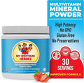 My Spectrum Heroes Kids Powder Multivitamin - Strawberry Powder Supplement Better Absorption Non-GMO Non-Gluten No Artificial Ingredients - Neural Help for Children on The Spectrum - 30 Servings