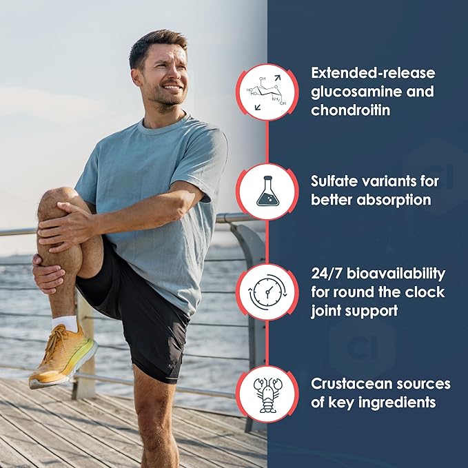 Rawleigh Flexezy-ER: 120 Caplets High Strength Glucosamine &amp Chondroitin Sulfate Blend Calcium &amp Phosphorous 24-Hour Extended Release Bone &amp Joint Health Supplement. Non-GMOGluten Fre