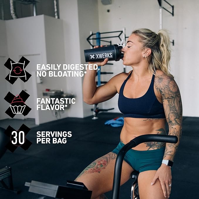 Xwerks Grow Whey Protein Powder 25g Pure Isolate Protein from New Zealand Grass Fed Cows Builds Strength and Speeds Recovery Paleo and Keto Friendly Soy and Gluten Free Vanilla 30 Servings