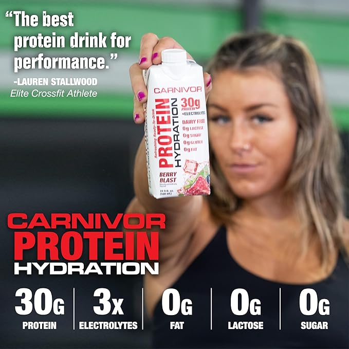 MuscleMeds Carnivor RTD Sampler Pack Ready to Drink Protein Lactose Free Sugar Free Beef Isolate Protein Muscle Building Recovery 16.9 Fl Oz Liquid (5 Pack)