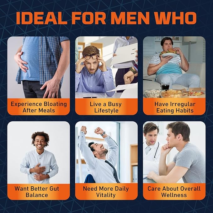 Probiotics for Men 120 Billion CFUs Men’s Probiotics for Digestive Health with Prebiotic Digestive Enzymes Ashwagandha for Immune Stomach Bloating &amp Gut Health for Men 16 Strains 90 Capsule