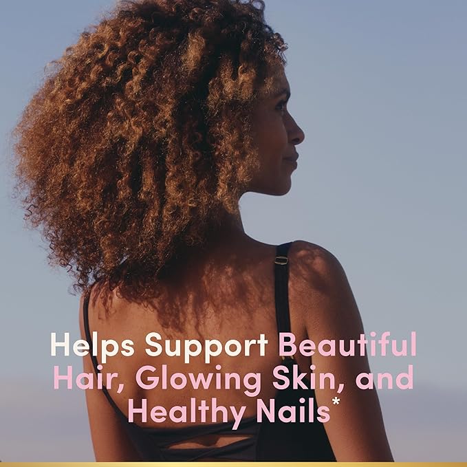 Nature's Bounty Optimal Solutions HairSkin and Nails Collagen Pectin Gummies100 mg Collagen &amp 2500 mcg Biotin Per ServingNo Stick GummyTropical Citrus Flavor100 Total Servings200 ct (Pack o