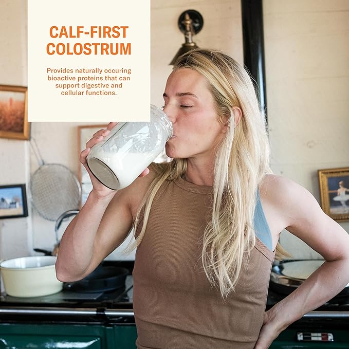 Ballerina Farm Grass Fed Whey Protein Powder Maple Cinnamon 24g Protein with Collagen Peptides Bovine Colostrum Hemp Hearts &amp Prebiotic Fiber No Artificial Ingredients 20 Servings