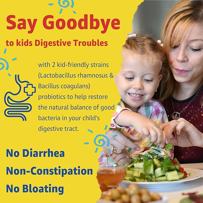 (2 Pack) Kids Multivitamin Gummies with Iron Sugar Free Kids Daily Vitamins + Probiotics Algae Omega 3 (EPA/DHA) A C D Methyl B12 Folate B6 Zinc Biotin for Healthy Growth Immune Support