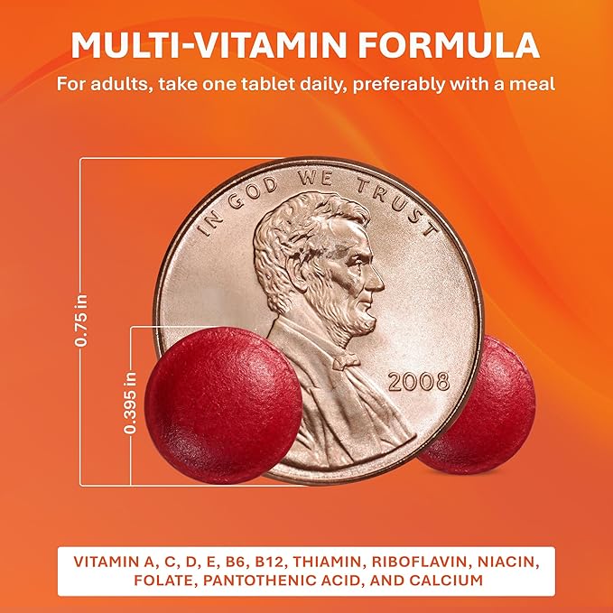 Rugby Daily-Vite Multivitamin Tablets Gluten-Free Dietary Supplement for Adults Supports Overall Health No Artificial Flavors - 1000 Count (1 Pack)