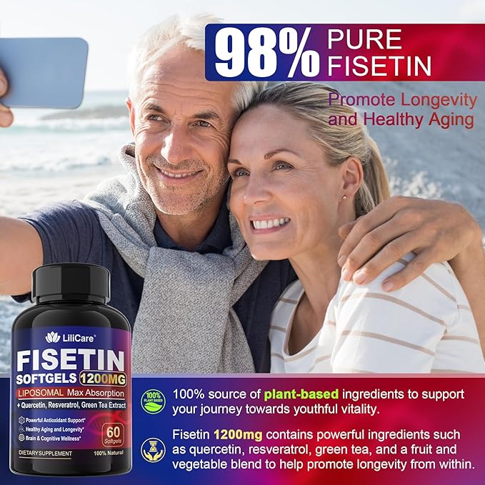 Fisetin Supplement Potassium Citrate Gummies 2 Pack