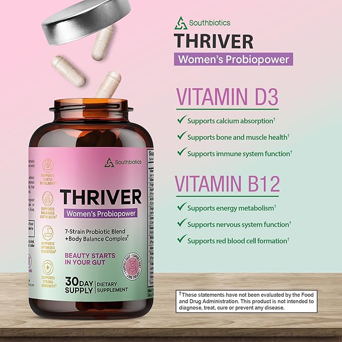 Women’s Probiotic for Gut &amp Feminine Balance | 20 Billion CFU Digestive Support &amp Occasional Bloating Support | 1 Daily Capsule | Vegan Non-GMO Made in USA