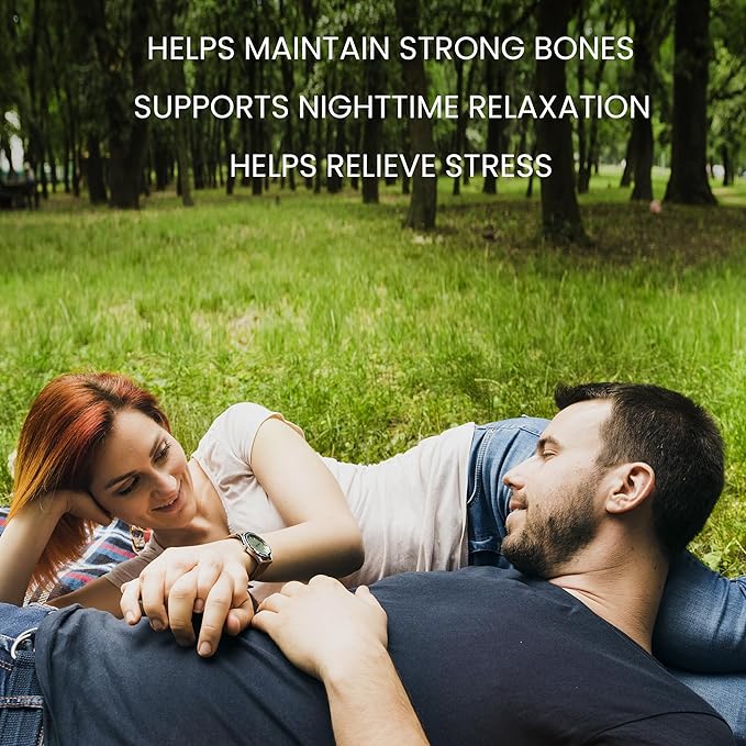 Calm Magnesium Powder - 400mg Magnesium Citrate Drink Mix for Relaxation Sleep Support &amp Muscle Relief Apple Cinnamon Flavor