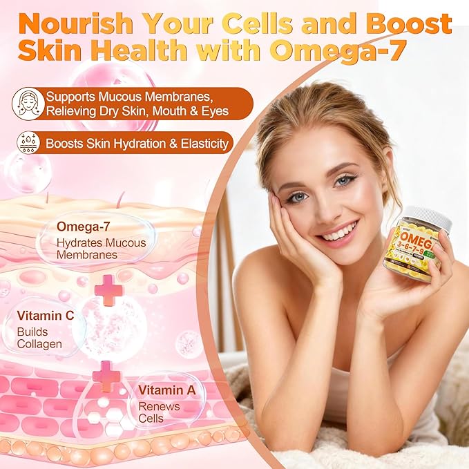Methylated Multivitamin for Women &amp Men Gummies w/ Omega-3 Calcium D3 K2 + Omega 3-6-7-9 Gummies Organic Sea Buckthorn Oil 1200MG &amp Flaxseed Oil 500MG Vegan Omega 7 Supplement w/Vitamin A