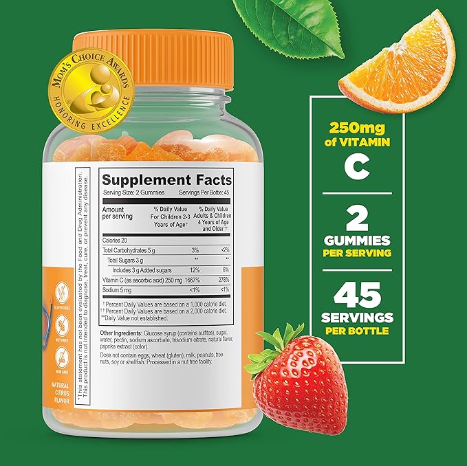 Lifeable Probiotic 2 Billion CFU Kids + Vitamin C Kids Gummies Bundle - Great Tasting Vitamin Supplement Gluten Free GMO Free Chewable Gummy