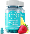 Sugarbear Hair Vitamin Gummy 2 Month Supply Extra Strength Biotin 6000mcg Growth for Men &amp Women Vegan Vitamin B12 MSM Inositol Omega 3 Elderberry Certified Kosher Halal Cruelty-Free