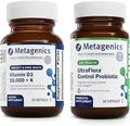 Metagenics Vitamin D3 10000 + K (60 Softgels) &amp UltraFlora Control Probiotic (30 Servings) - Supports Bone &amp Heart Health - Aids Healthy Body Composition