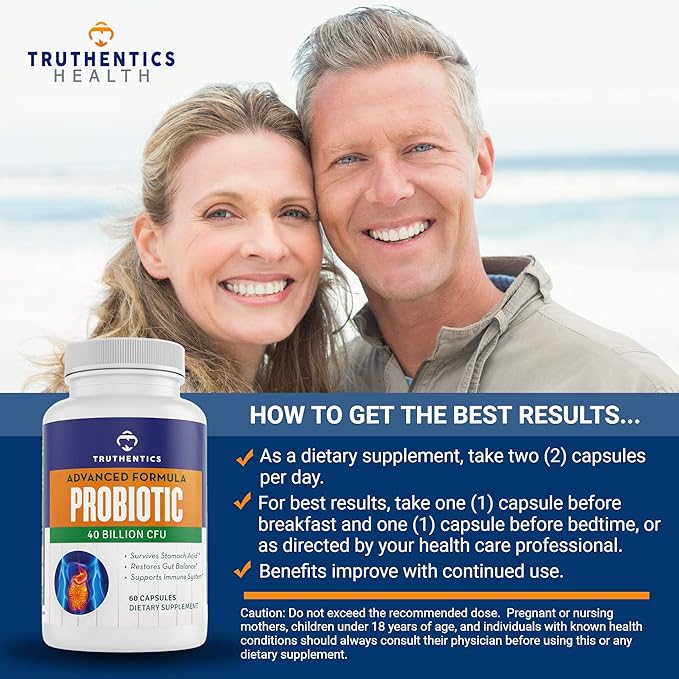 Truthentics Quercetin with Bromelain and Zinc Plus Advanced Probiotic with Prebiotics Bundle - Immune Respiratory &amp Digestive Support - Gluten Free Non-GMO