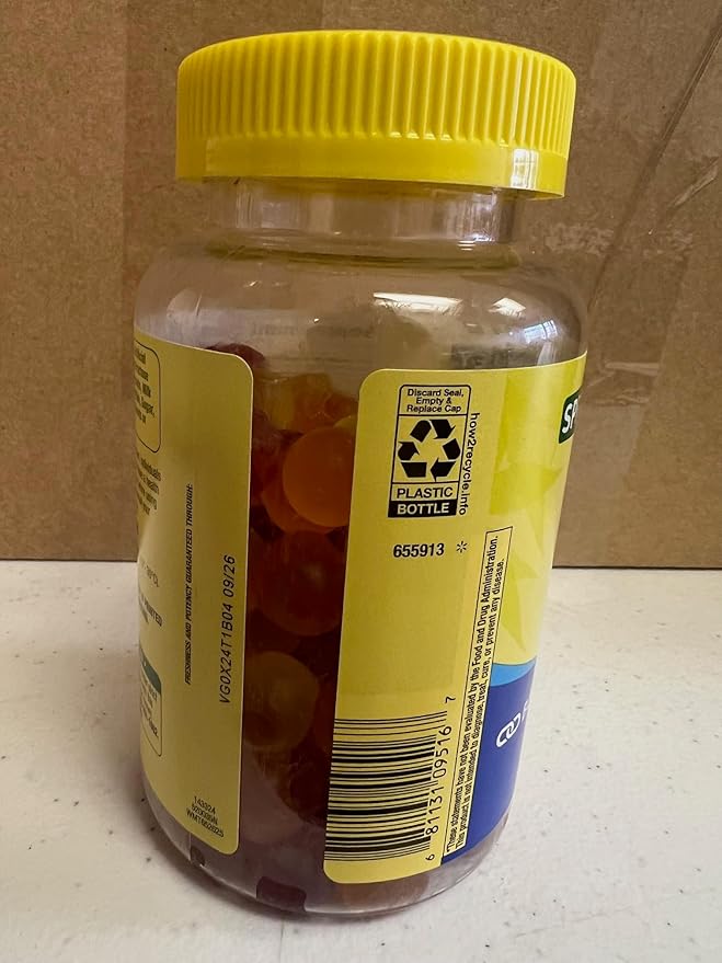 Choice Bundle Spring Valley Zero Sugar Vitamin D 50 mcg Gummies 120 Ct 4 pk (480 Total) Plus Vitamin Guide &amp Pill Container (6 Items)!