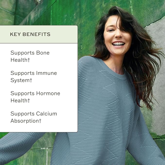 Amy Myers MD Vitamin D3/K2 Liquid - Supports Bone Health Immune Function &amp Hormone Balance - High Absorption - Non-Dairy Gluten-Free - 1 fl oz (30 Servings)