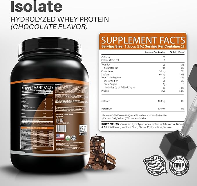 M+S Hydrolyzed Whey Protein Isolate (Chocolate) + Vitamin C + Multi Collagen Complex – Hydrolyzed Collagen peptides