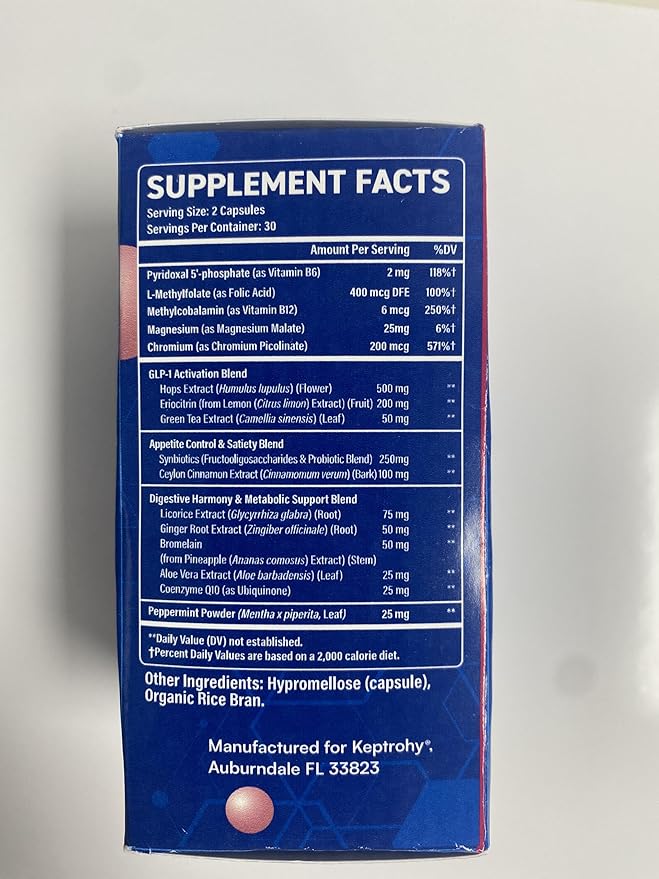 GLP-1 Activation for Women and Men - 60 Capsules