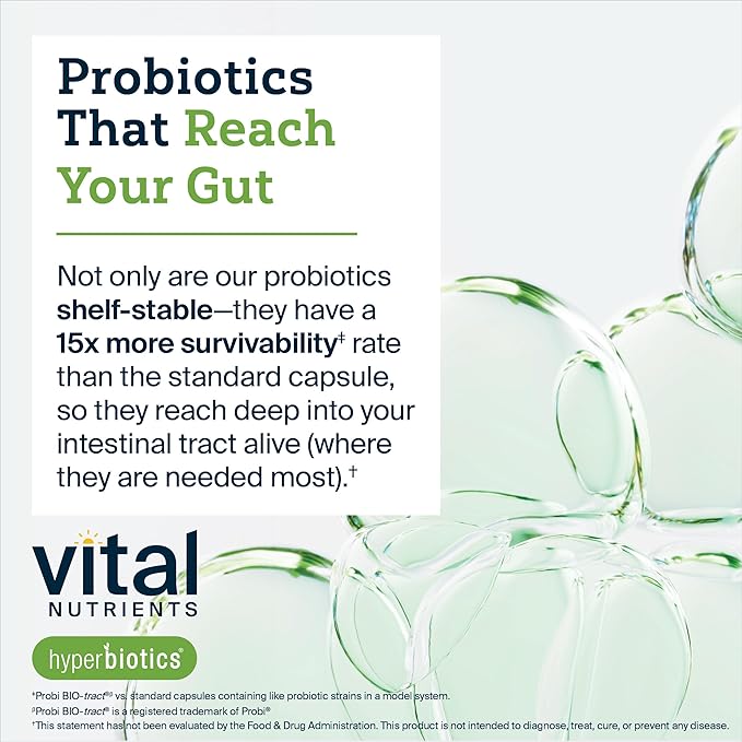 Hyperbiotics Vital Nutrients Pro-15 Prebiotics and Probiotics for Women and Men | 15 Science Backed Strains | Supports Occasional Constipation Diarrhea Gas &amp Bloating | 60 Vegan Time Release Pea