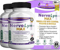 NervoLyn Max Maximum Strength Nerve Support Supplement 60 Capsules with Vitamin B Complex Vegan Gluten Free Non-GMO 30 Day Supply (2)