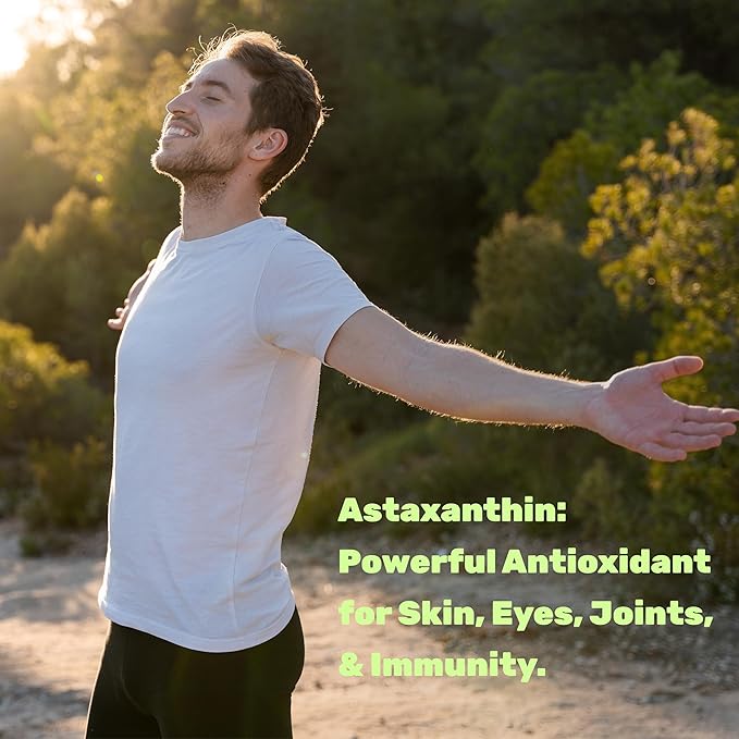 DEAL SUPPLEMENT Astaxanthin 24mg Per Serving (12mg Per Cap) 120 Softgels – Double Strength Microalgae – Antioxidant Supplements for Skin Eyes Joints &amp Immune Support – Non-GMO