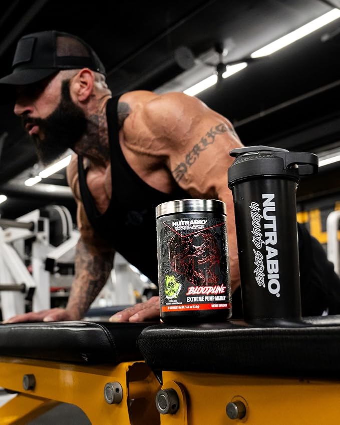 NutraBio Bloodline-Pump Pre Workout Pump Matrix- L-Citrulline Glycerol PeptiPump- NO Booster Extreme Vascularity &amp Blood FlowHydrationNon Stim PreWorkoutCaffeine Free-Phantom Gummy-20 Servin
