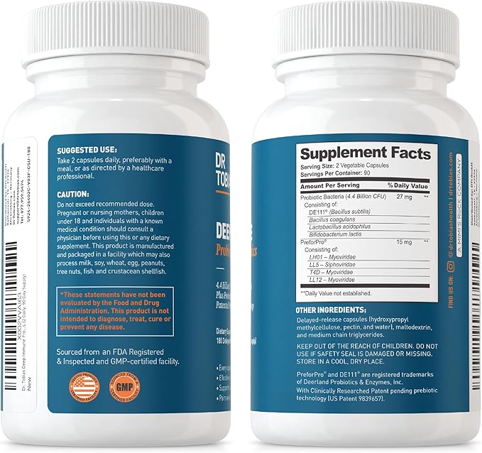 Dr. Tobias Colon 14 Day Cleanse and Deep Immune Probiotics and Prebiotics - Supports Temporary Detox and Ongoing Gut Health Non-GMO
