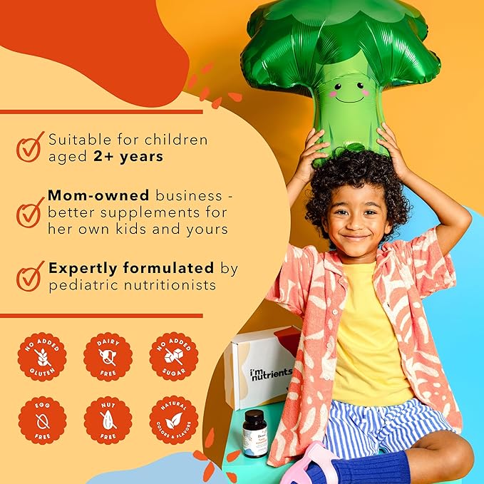 Picky Essentials Kids Multivitamin with Iron + Zinc | 20+ Essential Nutrients | Ages 2+ | Naturally Strawberry Flavored | Vitamins and Minerals A C D3 Bs | No Added Sugar | 60 Chewable Tablets