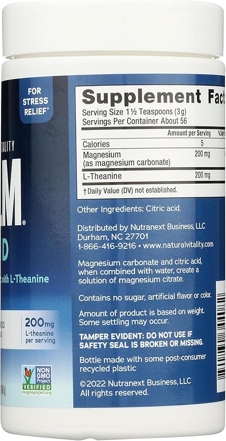 Natural Vitality Unflavored Calm Mind 6 Oz