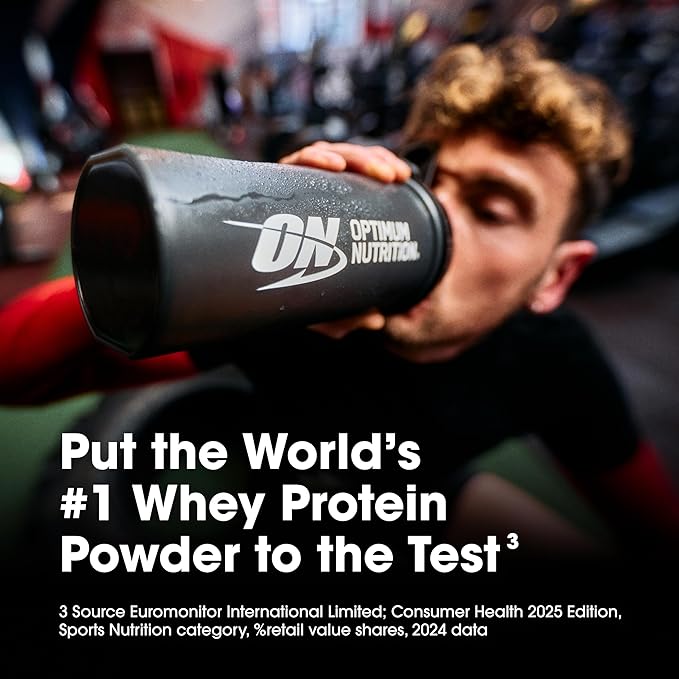 Optimum Nutrition Gold Standard 100% Whey Protein Powder Strawberries and Cream 1 Pound (Pack of 1)