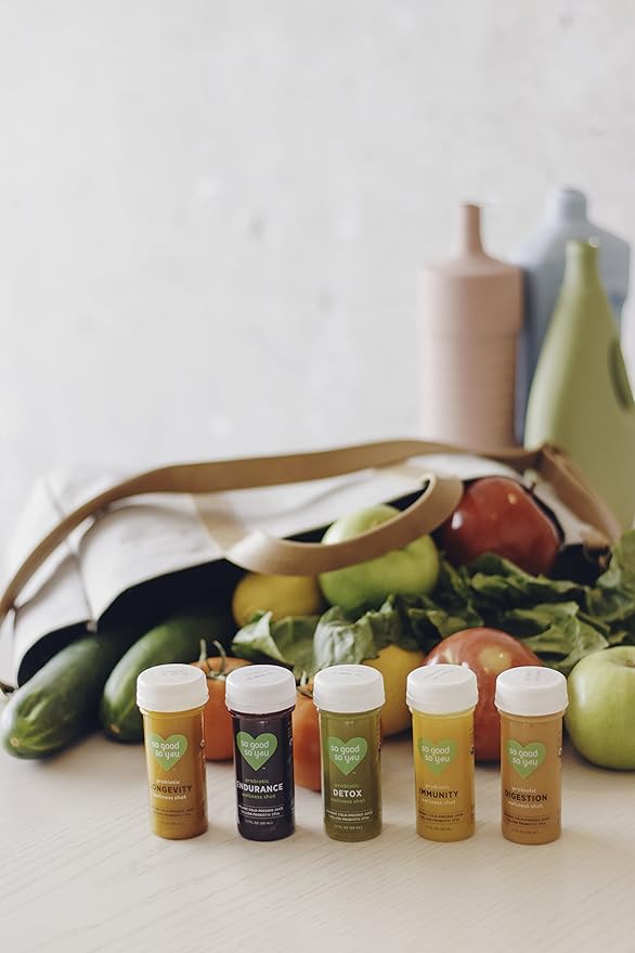 So Good So You Organic Cold Pressed Probiotic Wellness Shots: Digestion with Apple Cider Vinegar - 1.7 fl oz. (18 Count)