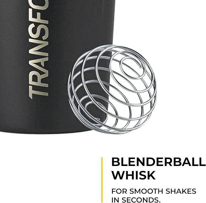 Transformation Vanilla Protein Powder &amp Performance Insulated Shaker Bottle | 30G Multi-Protein Superblend | Collagen Peptides Egg White &amp Plant Blend | MCT Oil | BCAA Amino Acids
