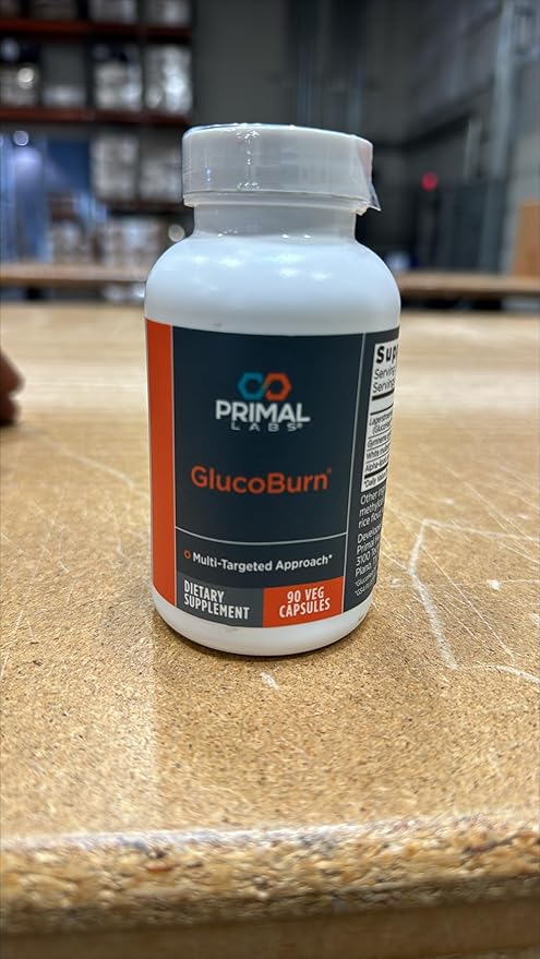Primal Labs GlucoBurn Support Supplement with White Mulberry Leaf Extract and Alpha Lipoic Acid 90 Veg capsules