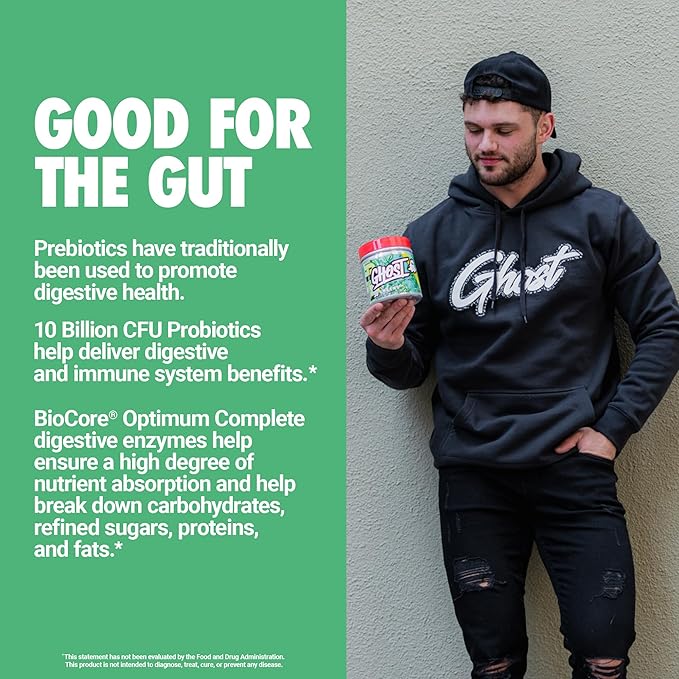 GHOST Greens Powder Pink Lemonade - 30 Servings - 19 Superfood Greens &amp Reds Powder Fruits Vegetables Spirulina &amp Chlorella Prebiotics 10 Billion CFU Probiotic &amp Digestive Enzymes -