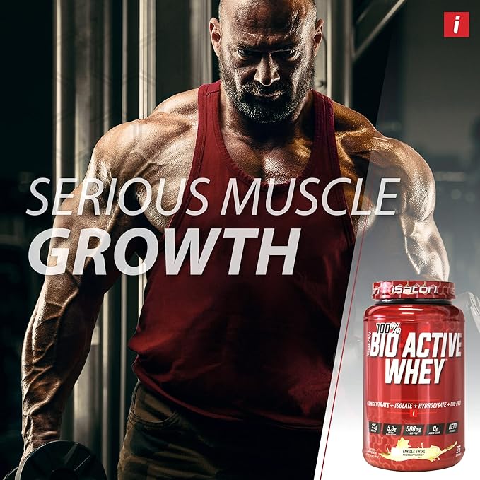 iSatori Bio-GRO Vanilla Ice Cream (60 Servings) &amp Bio-Active Whey Protein Powder Unflavored (30 Servings)