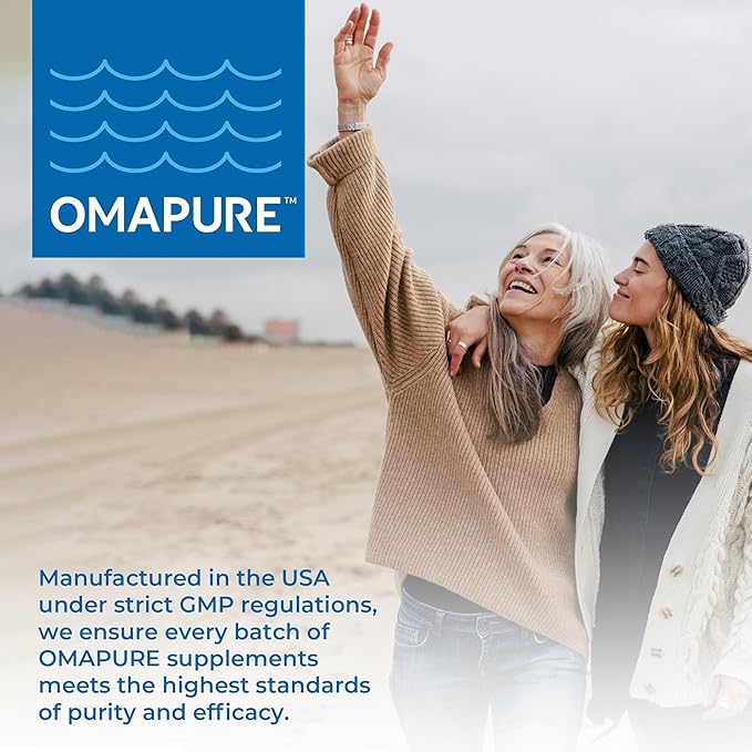 OMAPURE Wild Caught Omega-3 Supplements with High EPA &amp DHA (10 Bottles 120 Softgels) - Burpless Formula Supports Heart &amp Joint Health Promotes Brain Function