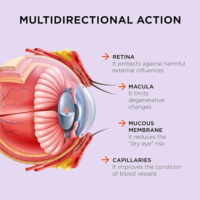 Excellent Vision with 1 Capsule/Day. Concentrated Composition. Multidirectional Action. Liquid Formula for Complete Absorption and Faster Effect. Laboratory Tested. (1 Month Supply)