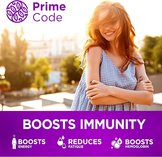 Prime Code Calcium Gummies for Women &amp Men with Magnesium Vitamin B12 Vitamin K2 &amp Vitamin D3 Iron Gummies for Women &amp Men [2 in 1] CoQ10 200mg &amp Vitamin C