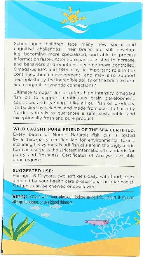 NORDIC NATURALS Junior Ultimate Omega Chewable Softgels 680 Mg 90 CT